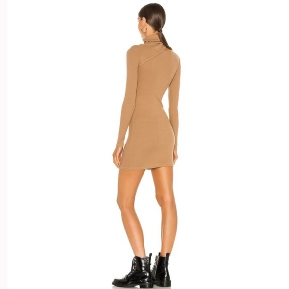NWT Monrow Turtleneck Dress in Latte - Picture 4 of 12